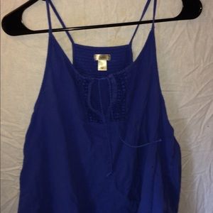 Blue tank top
